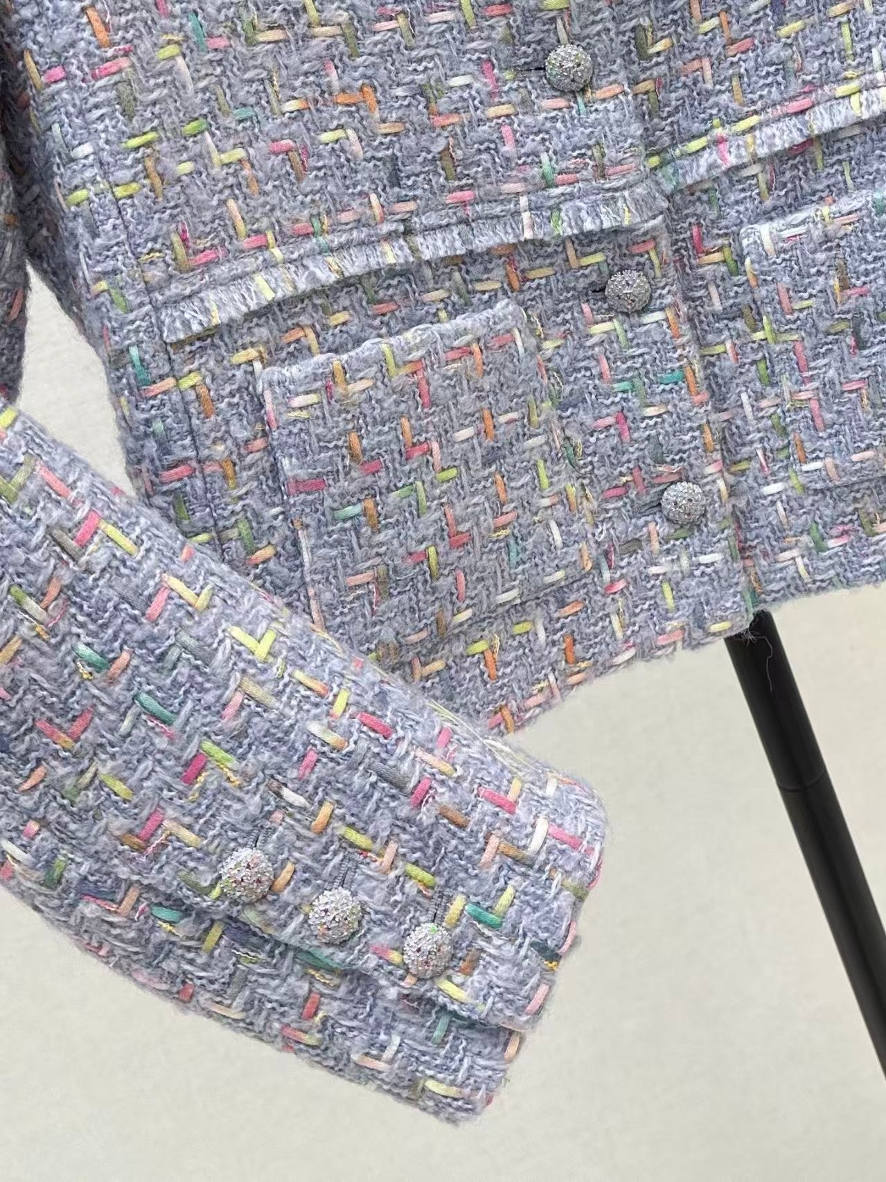 New woven tweed short jacket