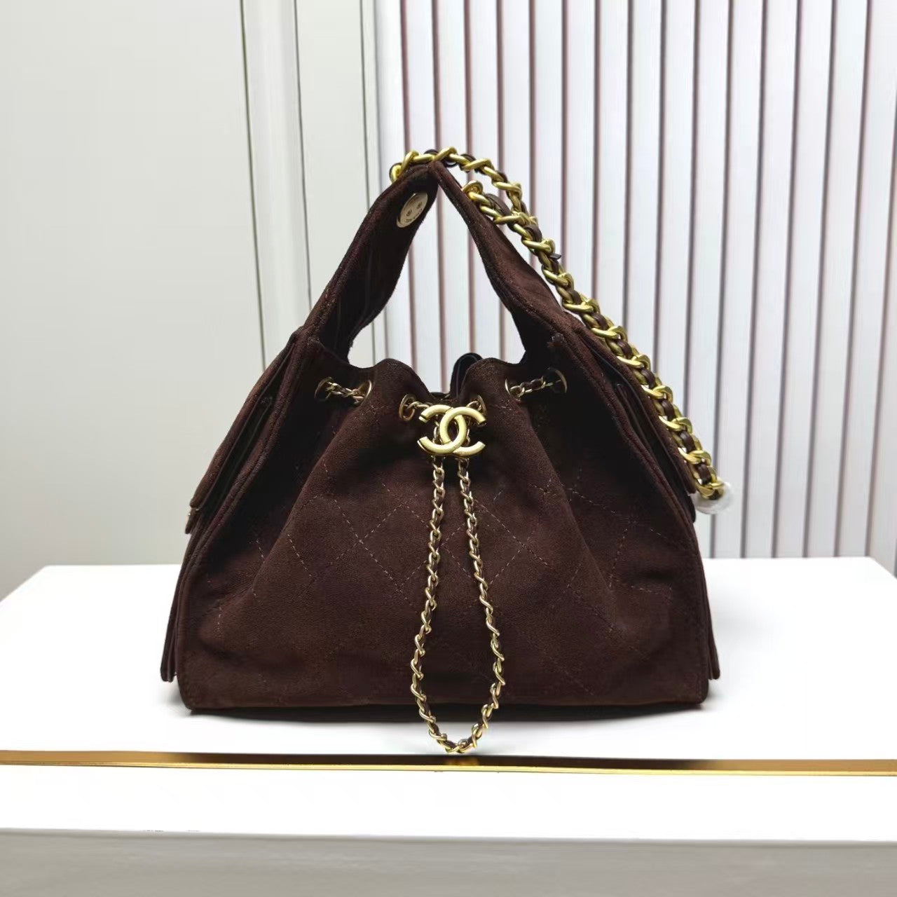 nubuck leather Hobo underarm bag