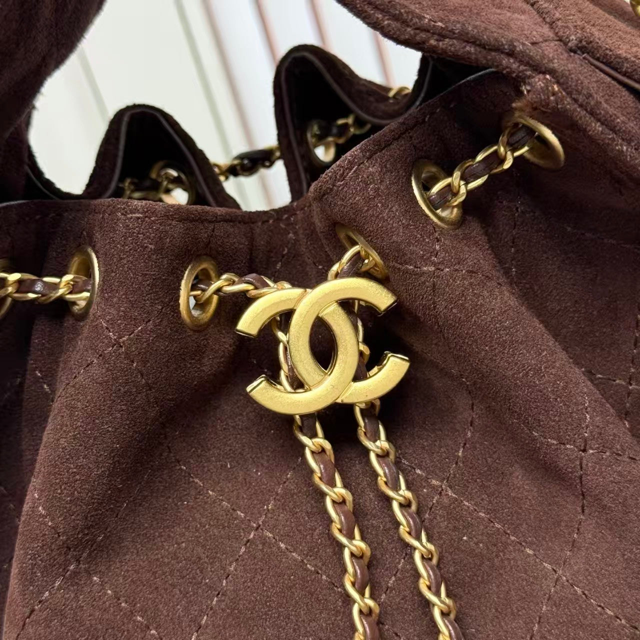 nubuck leather Hobo underarm bag