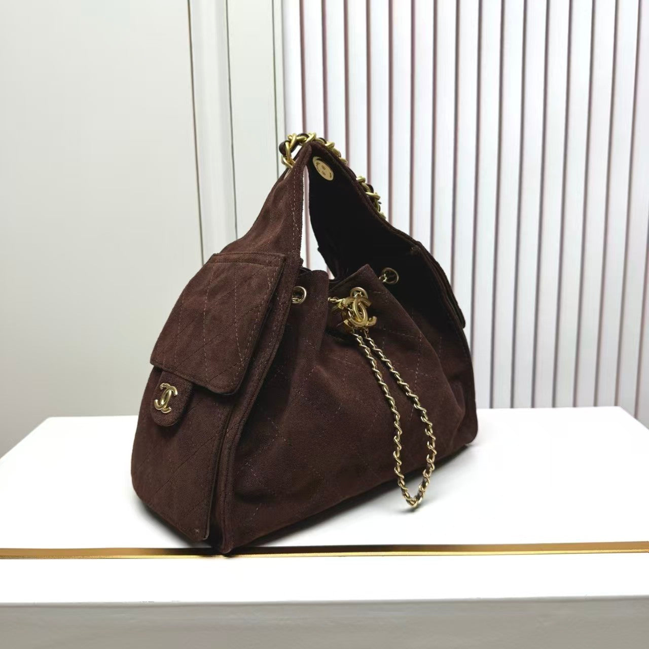nubuck leather Hobo underarm bag