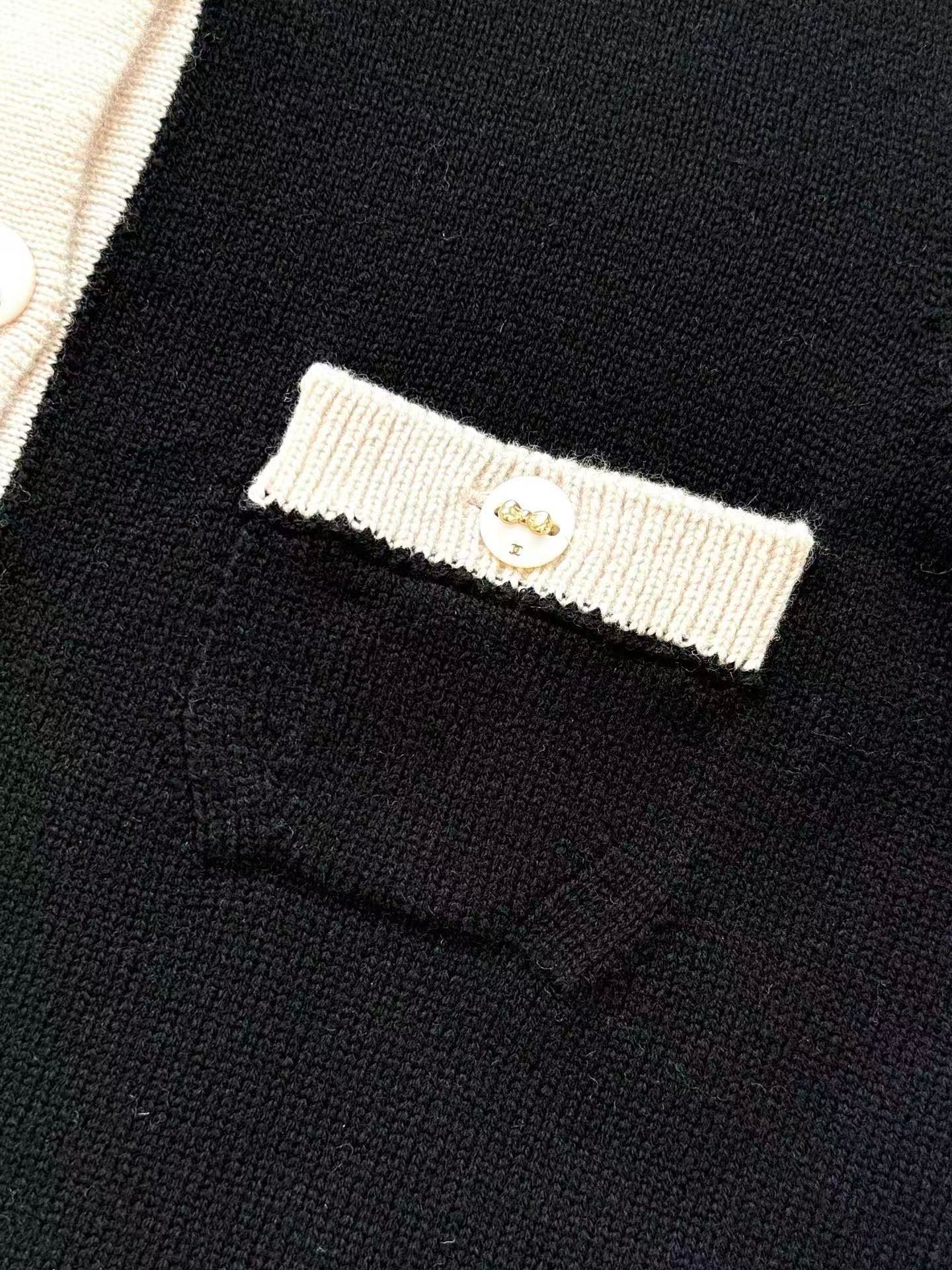 Bow-tie button-down cardigan