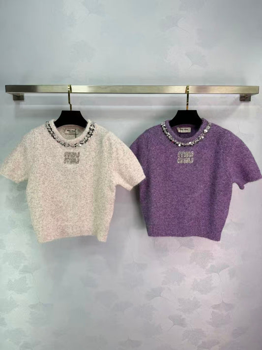 New short-sleeved sweater