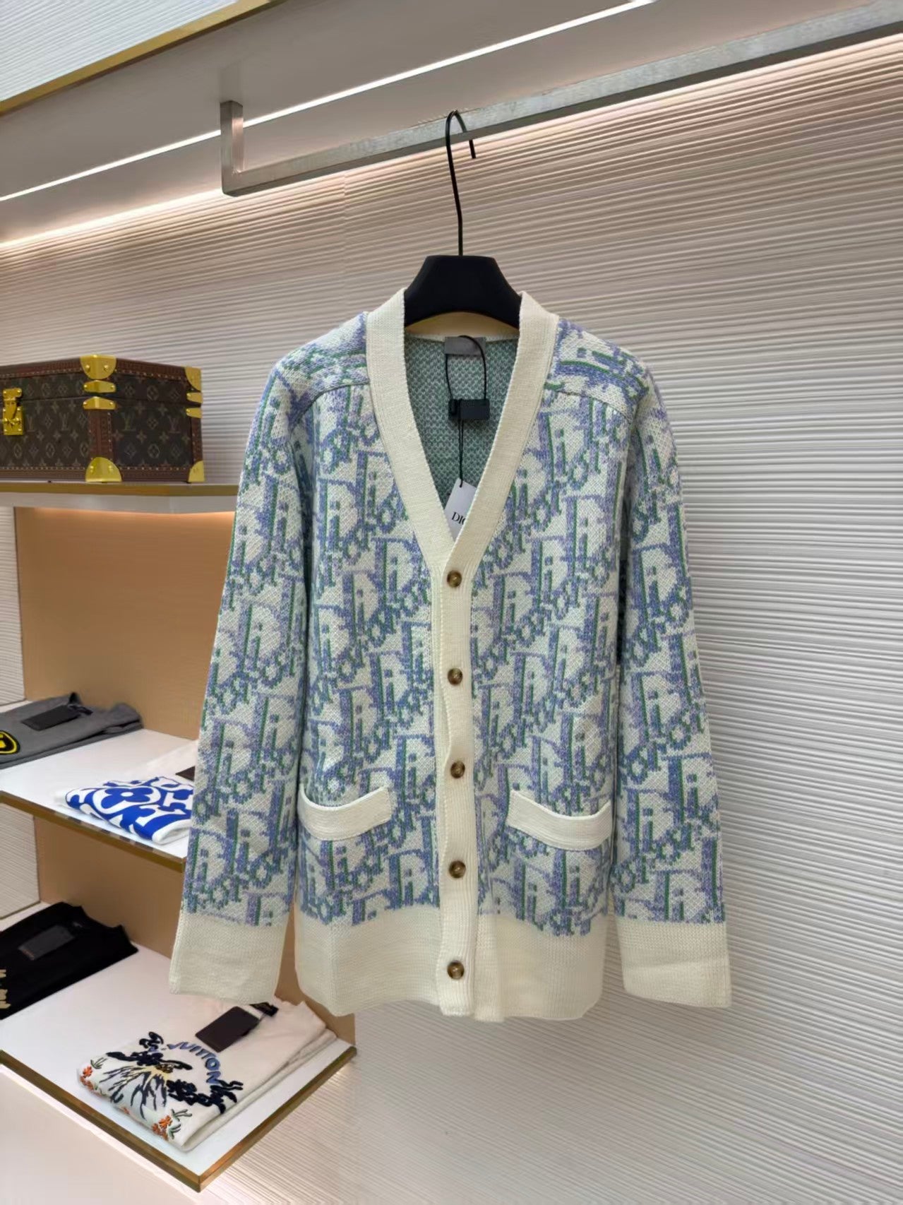Monogrammed cardigan