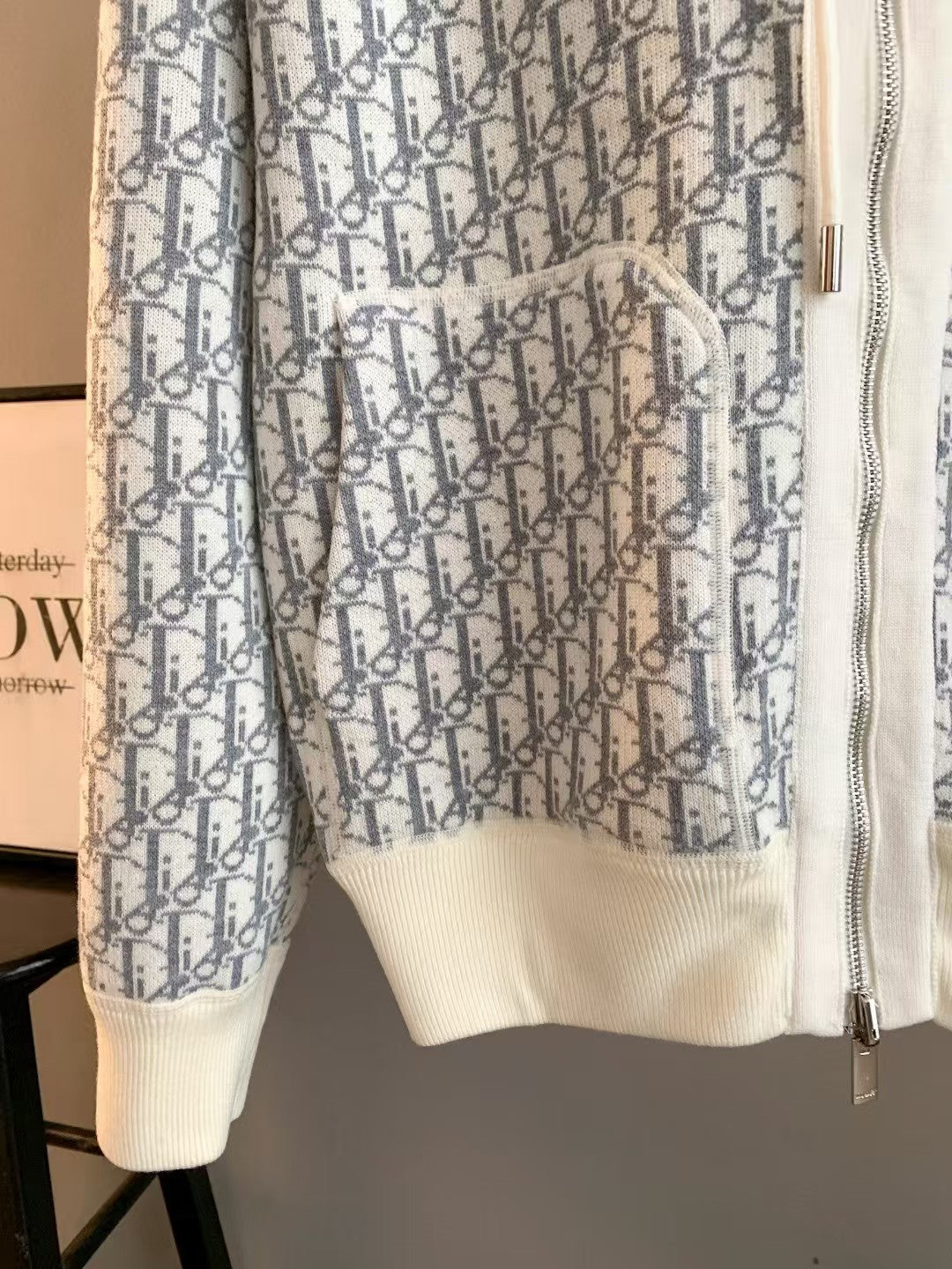 Reversible zippered hooded sweater