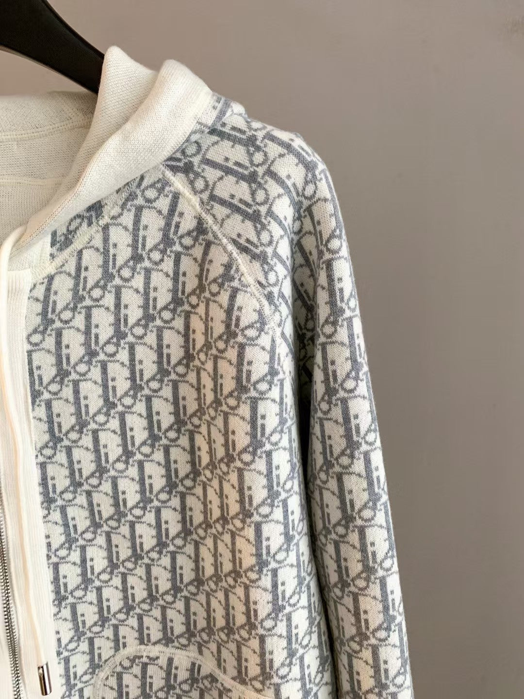 Reversible zippered hooded sweater