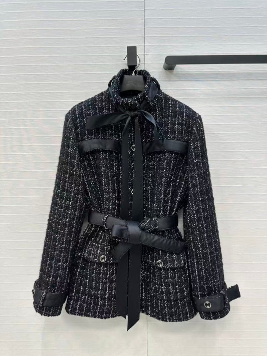 Silk jacquard lined jacket