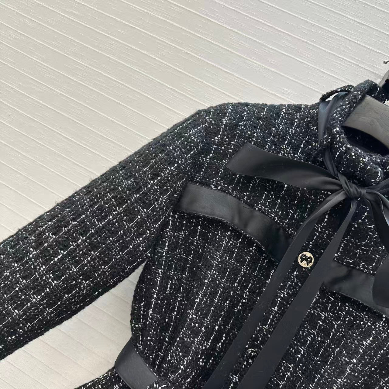 Silk jacquard lined jacket