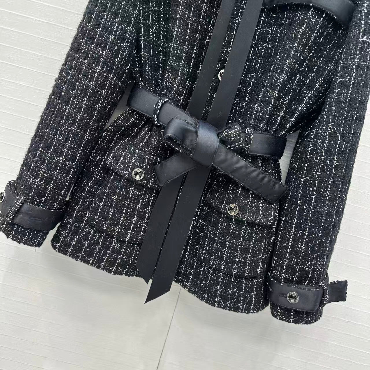 Silk jacquard lined jacket