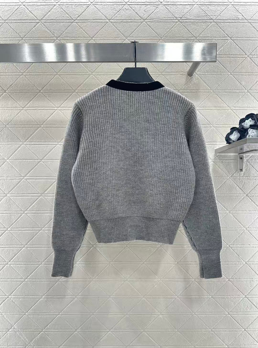 Bow-knot knitted cardigan