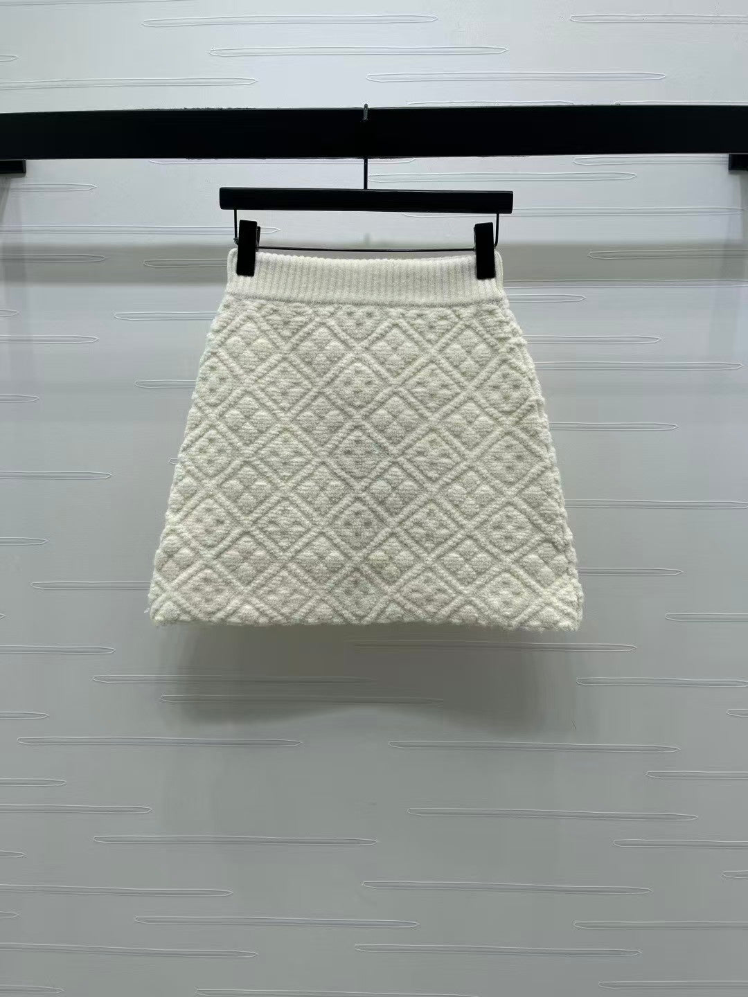 Jacquard knit skirt