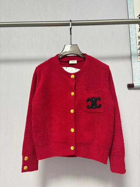 New jacquard knit cardigan