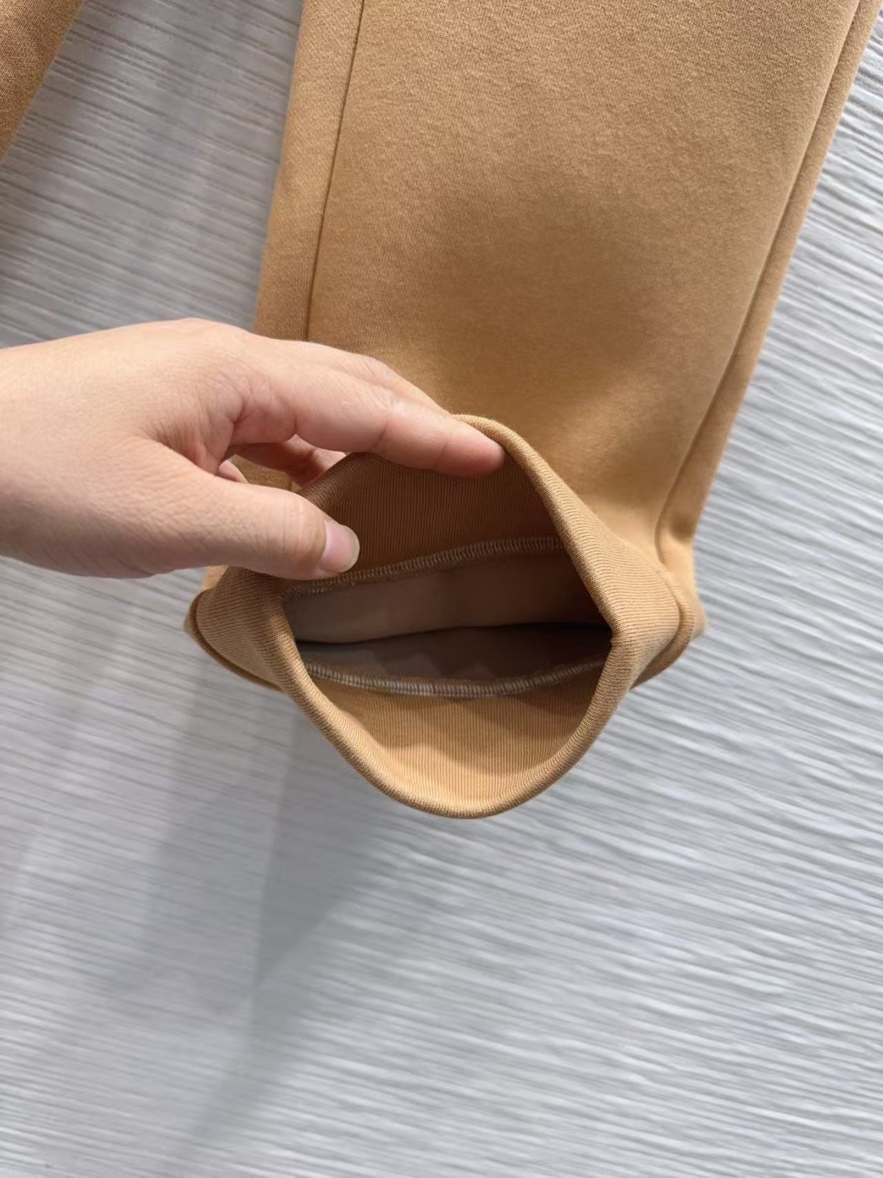 Casual trousers with elasticated waist