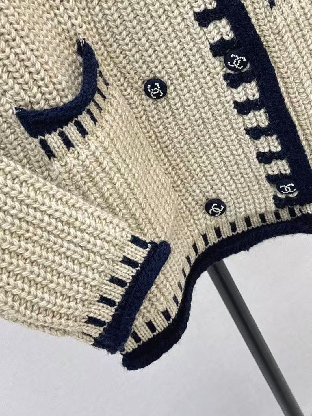 Chunky knit crochet sweater coat