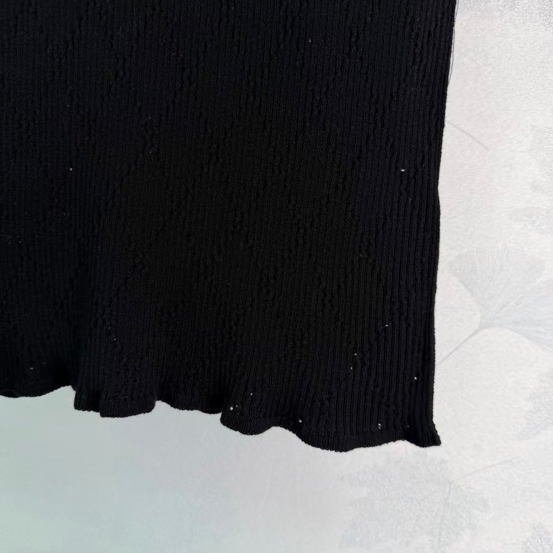 2026 New Knitted Short-Sleeved Top