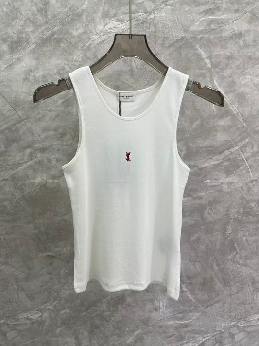 26 Red embroidered logo vest