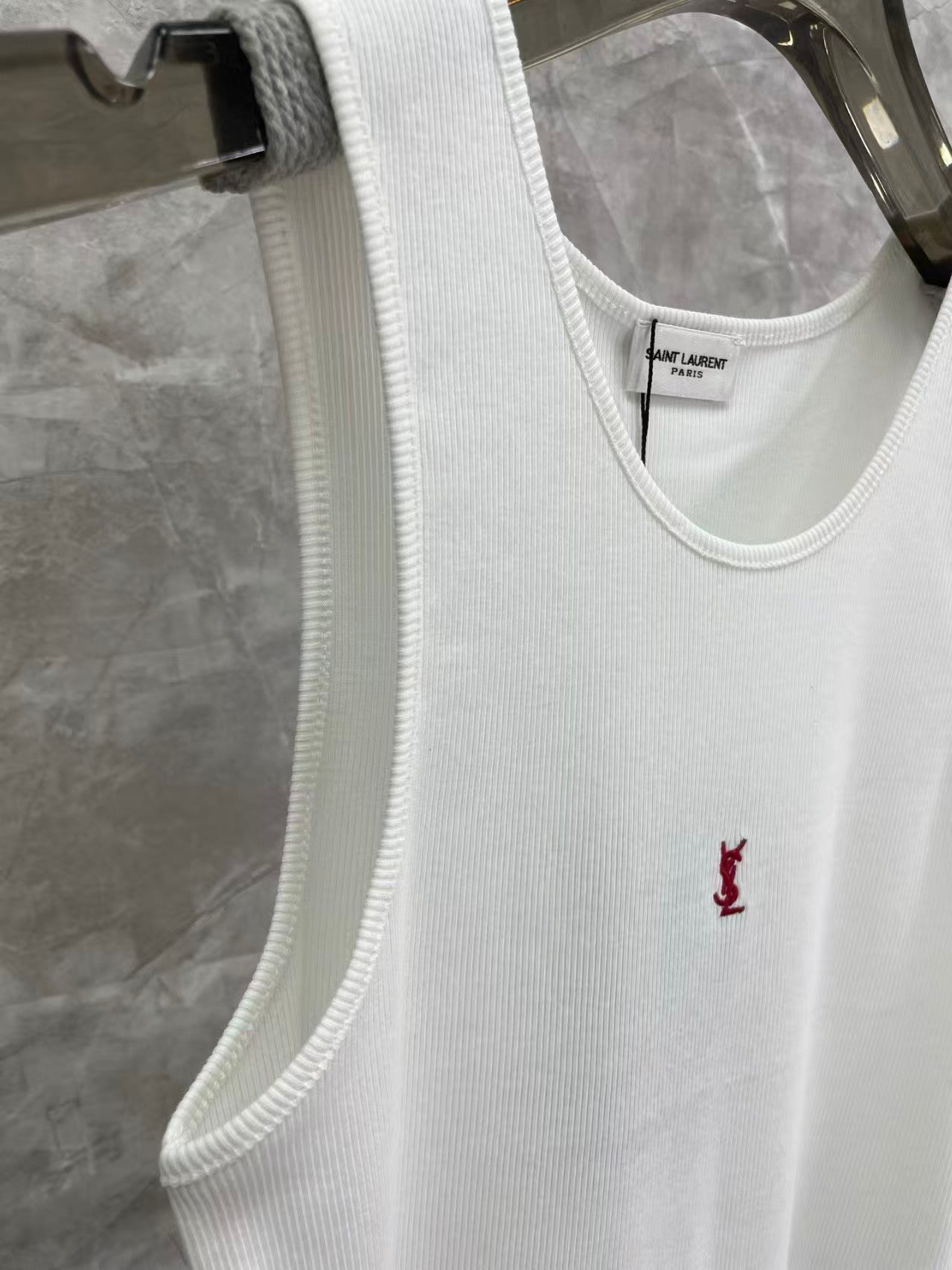 26 Red embroidered logo vest