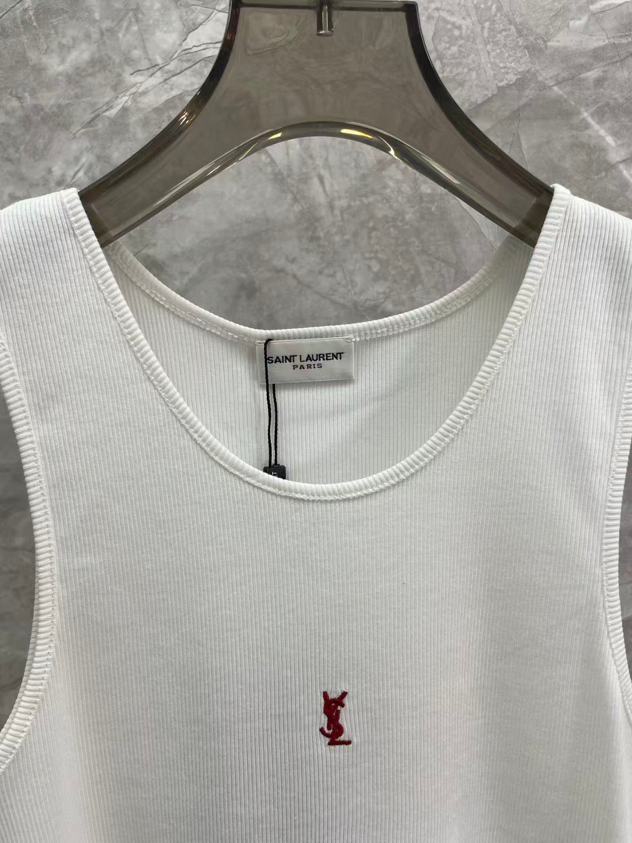 26 Red embroidered logo vest