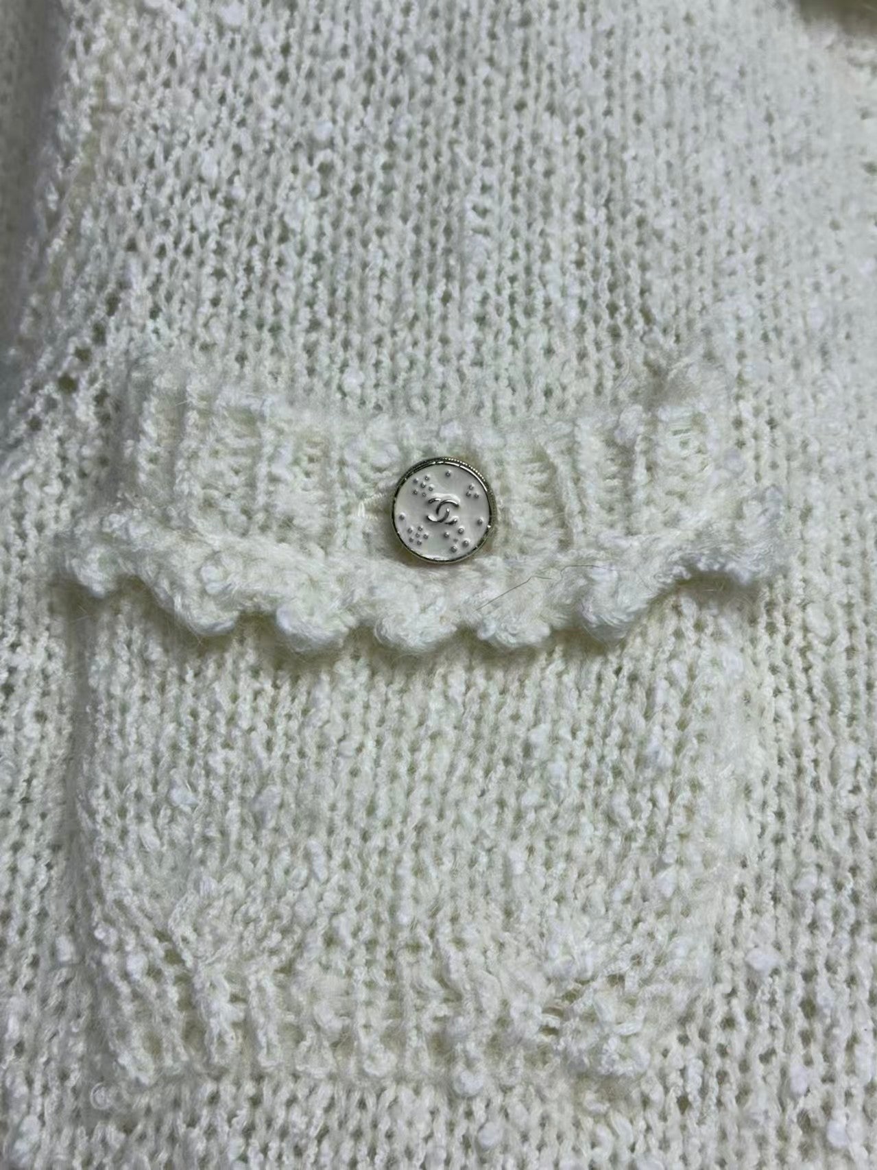 New lace-trimmed cardigan
