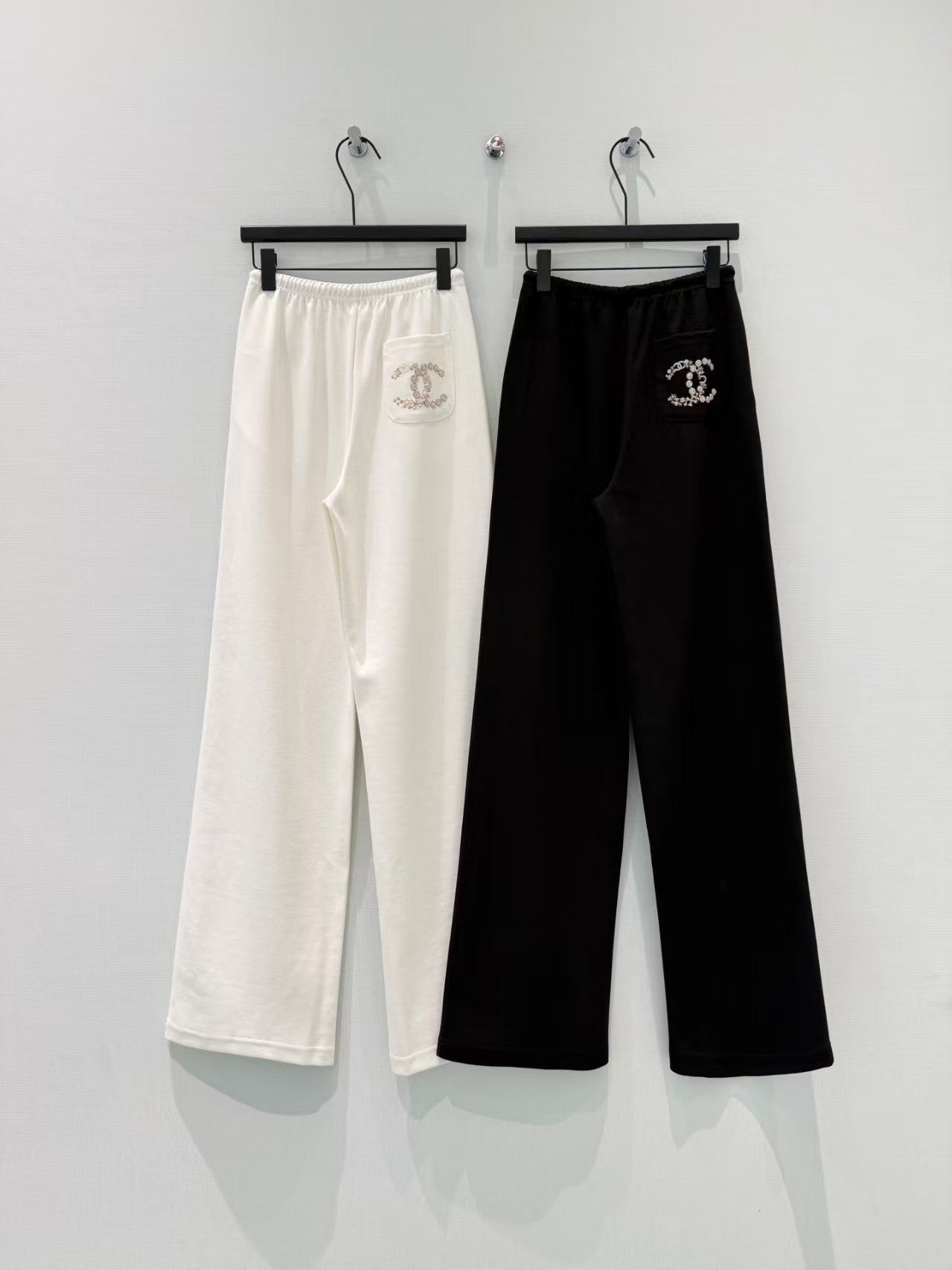 Tencel cotton beaded casual pants