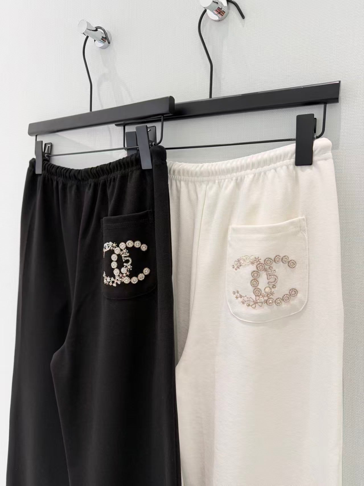 Tencel cotton beaded casual pants