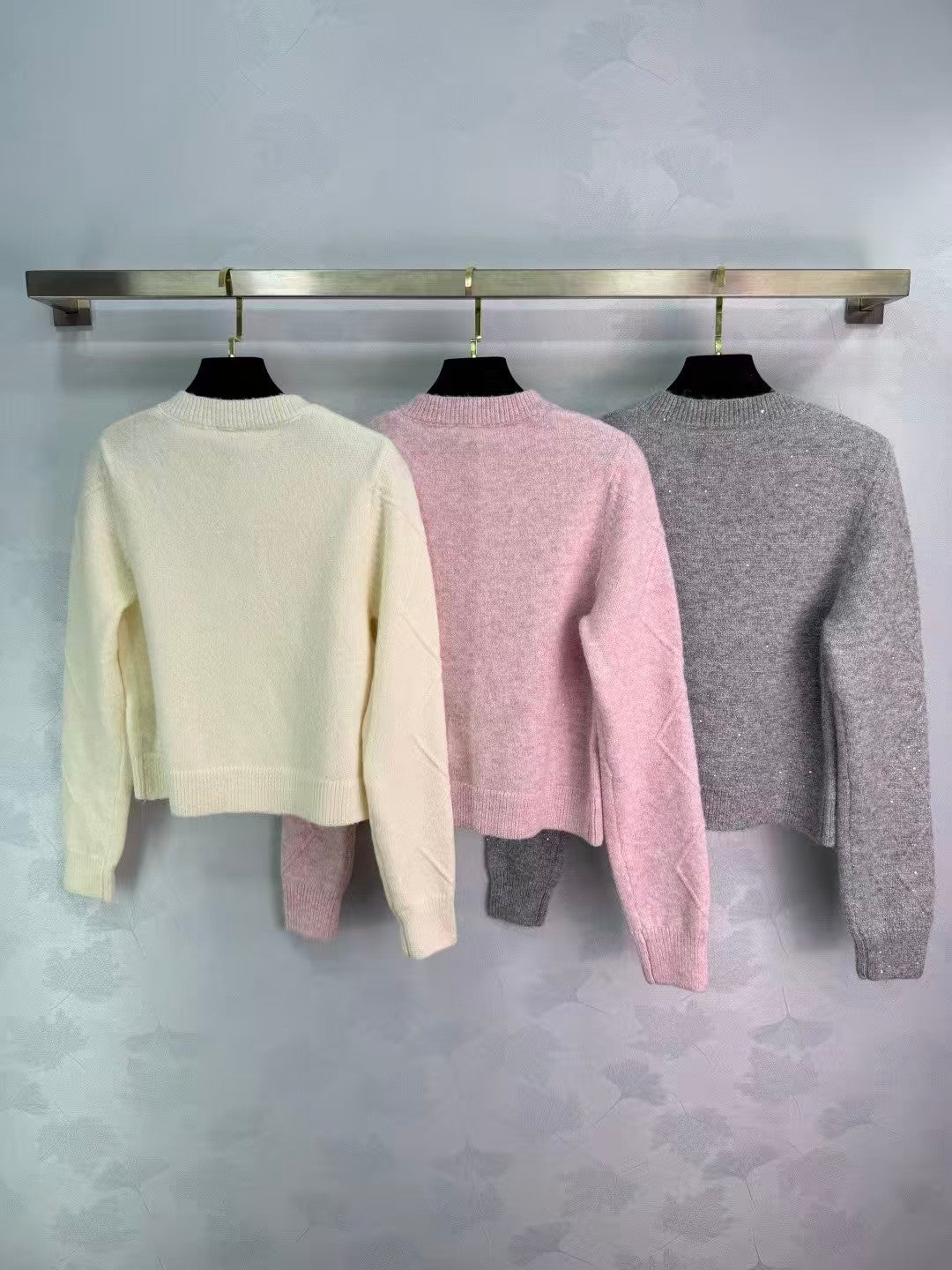 26 New Cable Knit Crew Neck Long Sleeve Cardigan