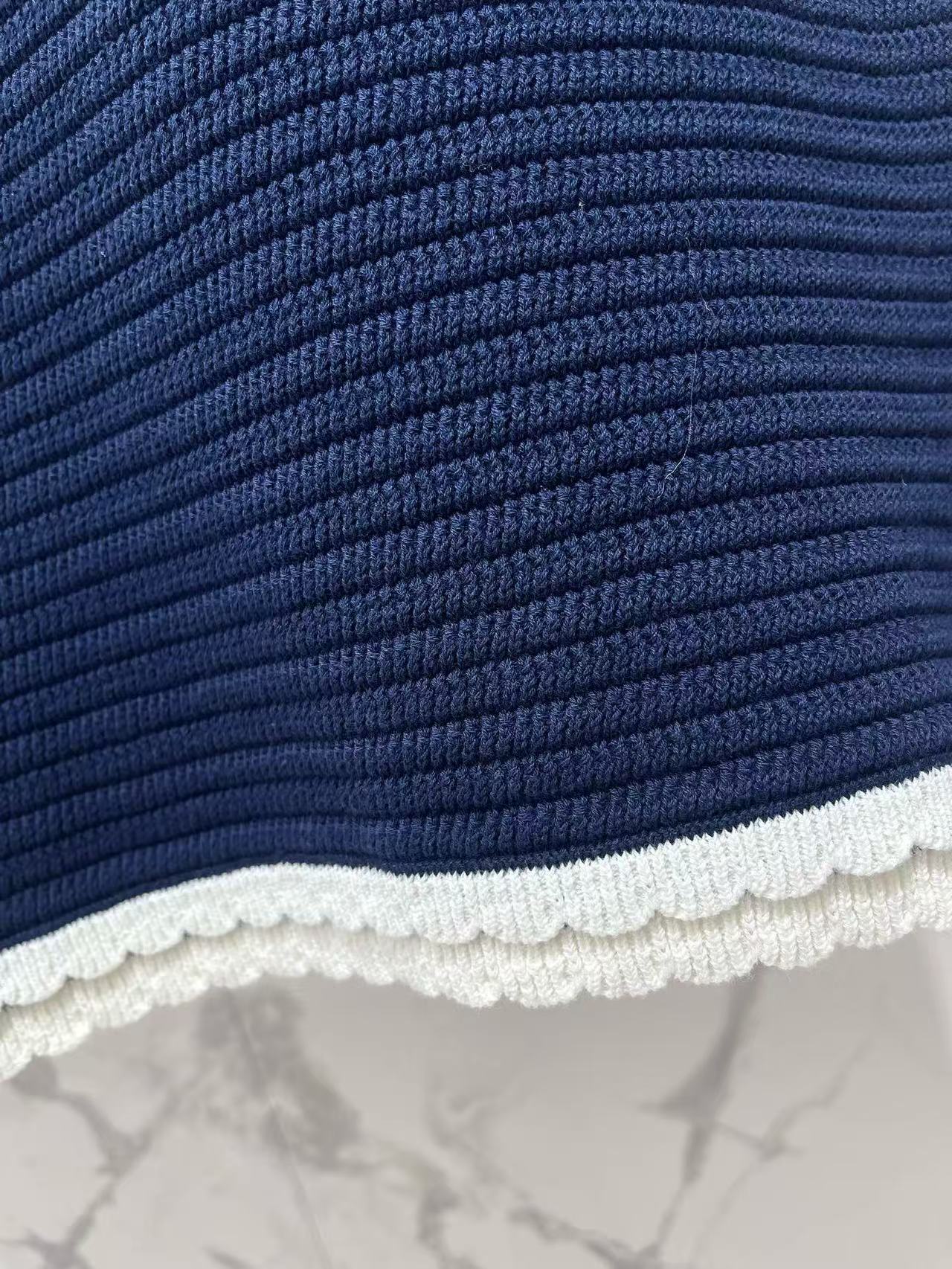 🔥🔥🔥Navy Crochet Sundress