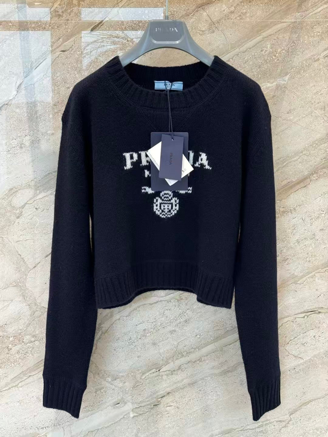 26 Jacquard Logo Wool and Cashmere Sweater