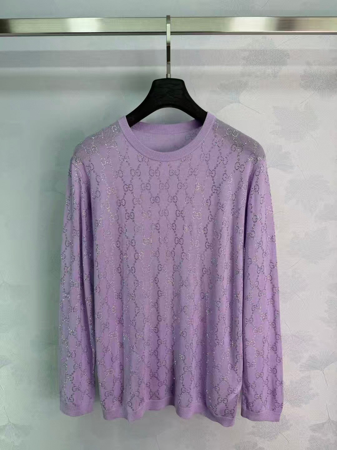26SS New Purple Glitter Knitwear