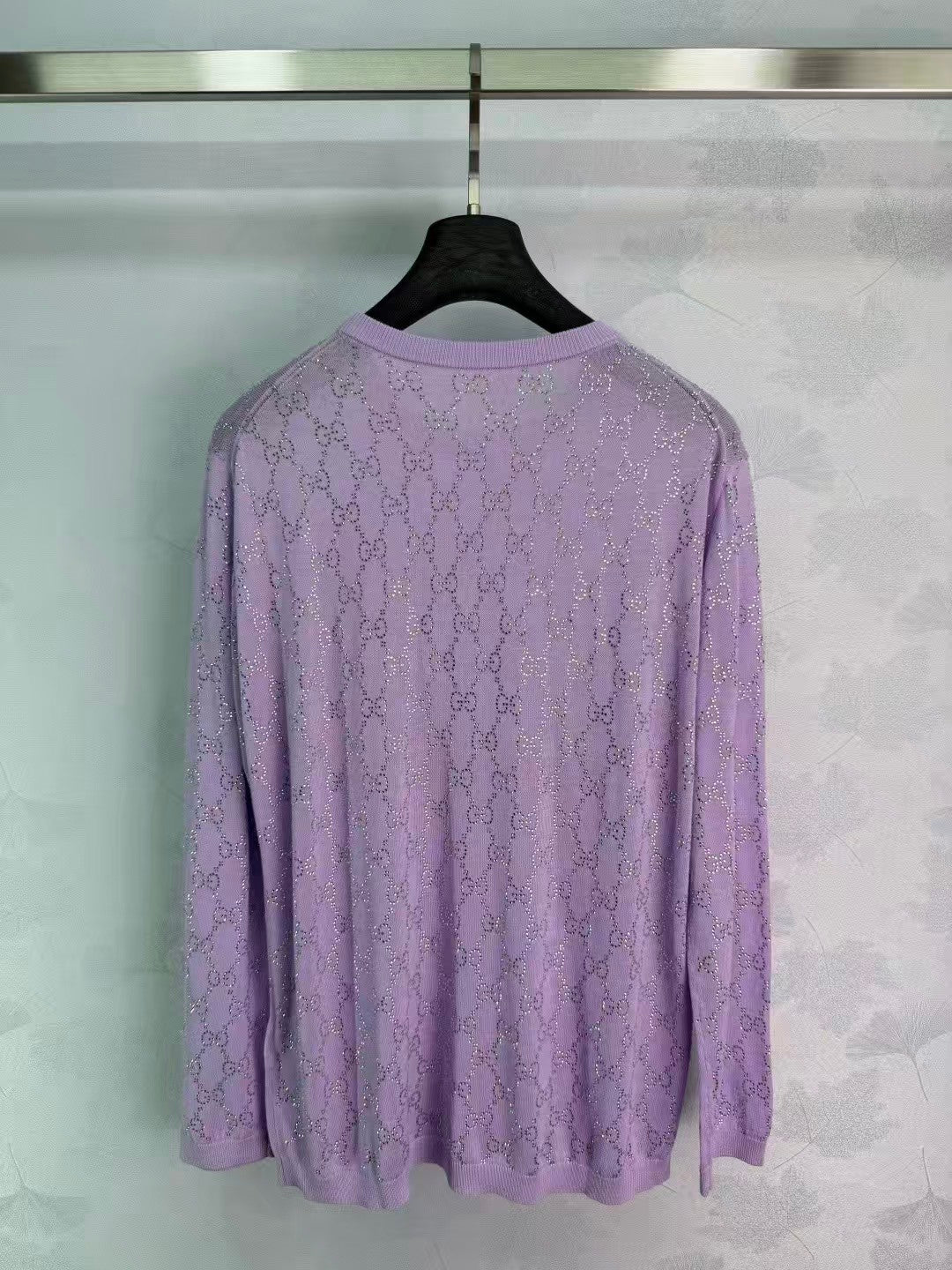 26SS New Purple Glitter Knitwear