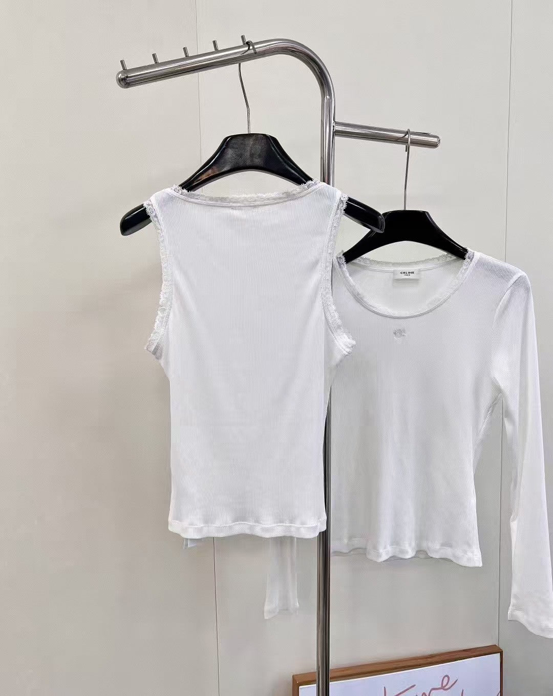 White Embroidered Lace T-shirt