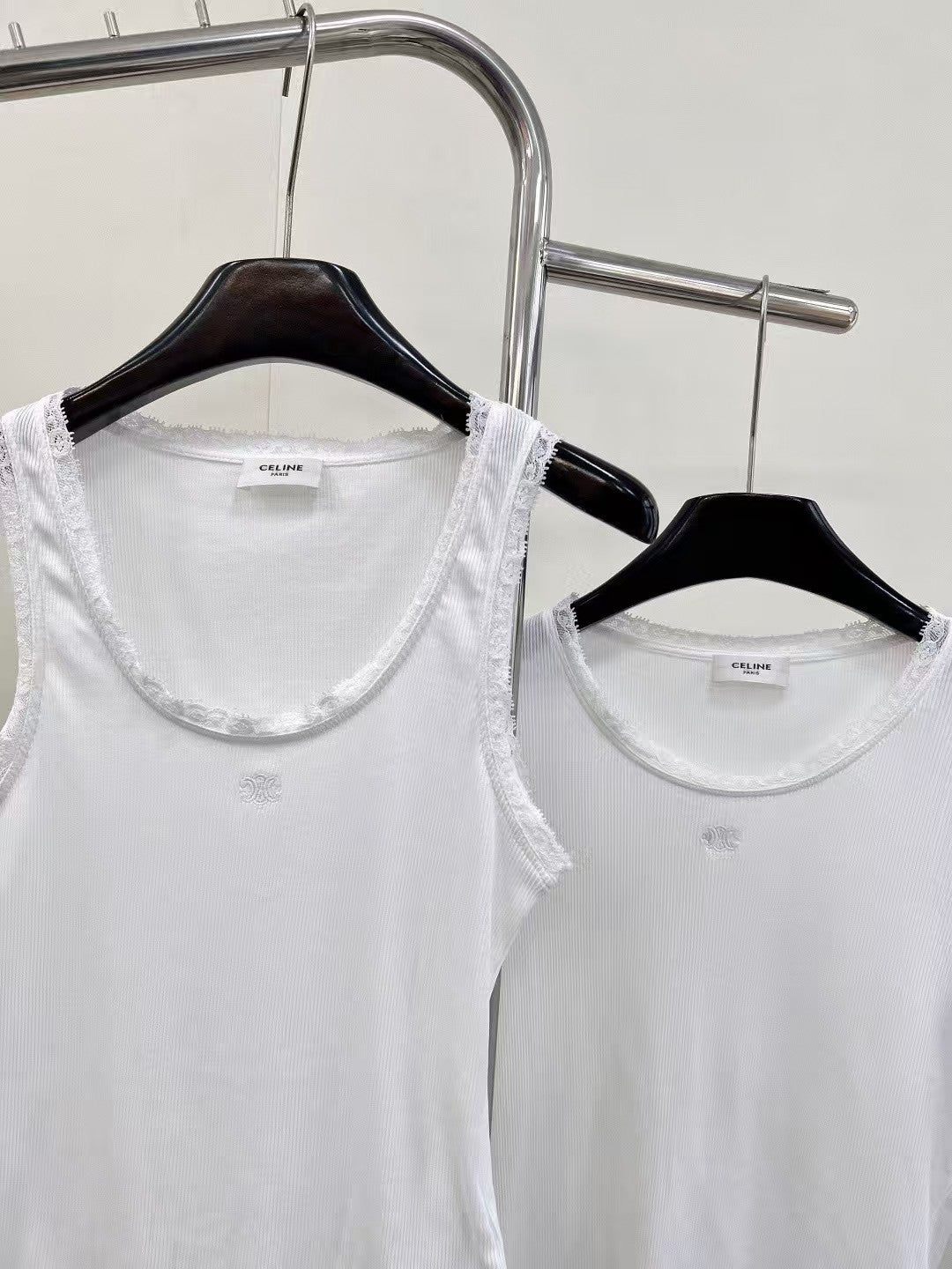 White Embroidered Lace T-shirt