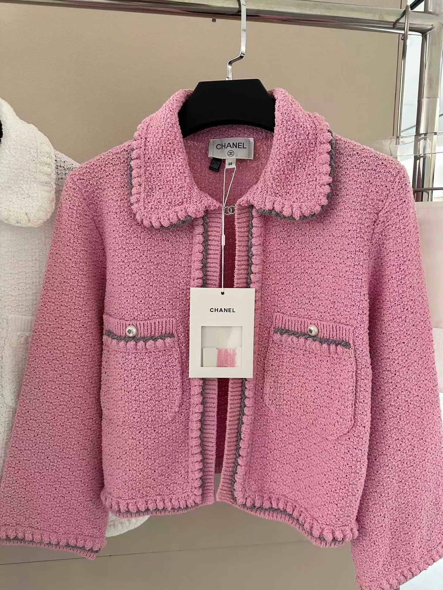 26SS Cherry Blossom Pink Cardigan