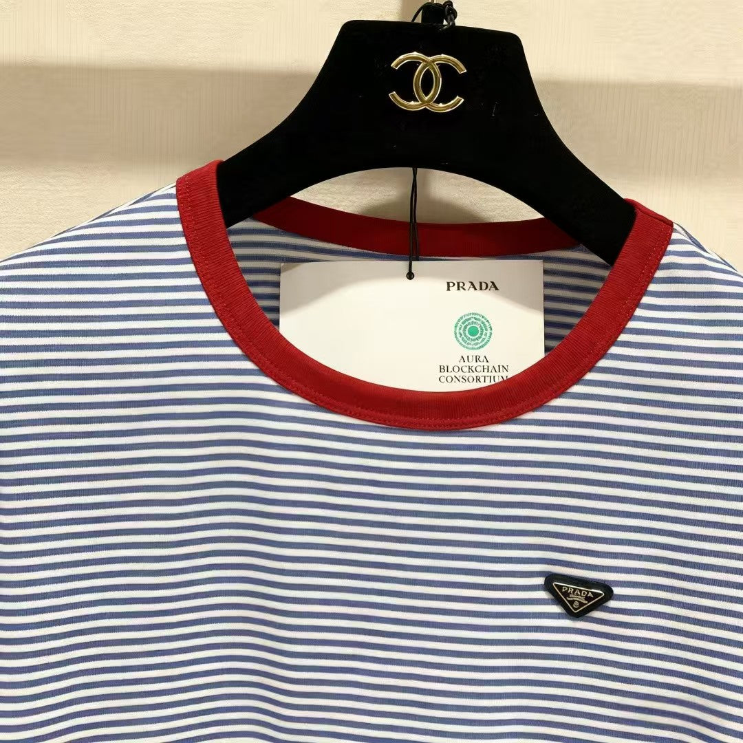 26SS New Striped Short-Sleeve T-Shirt