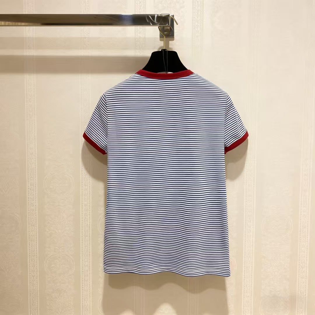 26SS New Striped Short-Sleeve T-Shirt