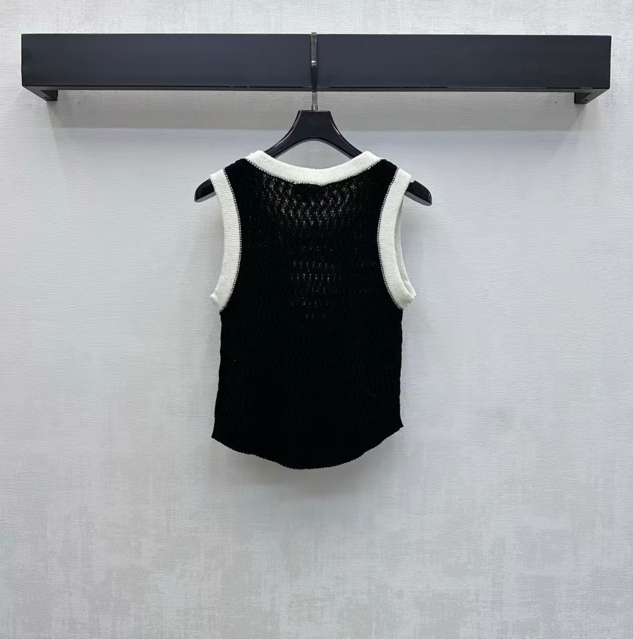 26SS Color Block Sequin Vest