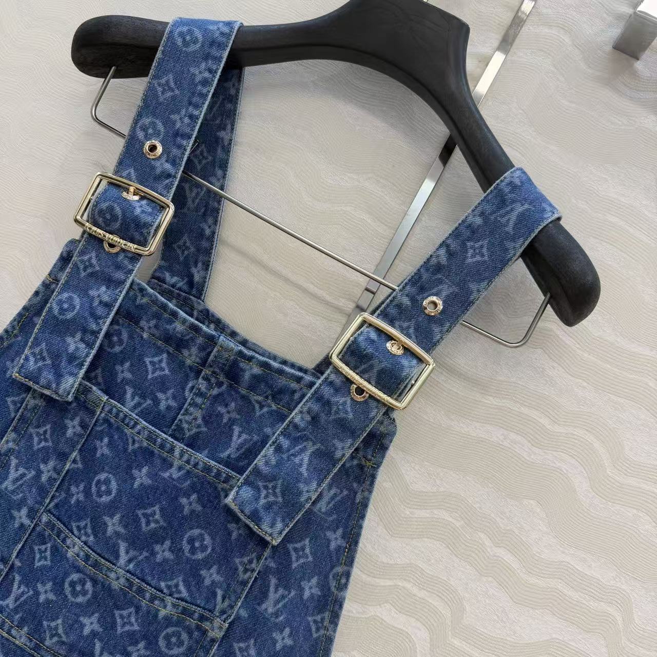 26SS Denim Overalls