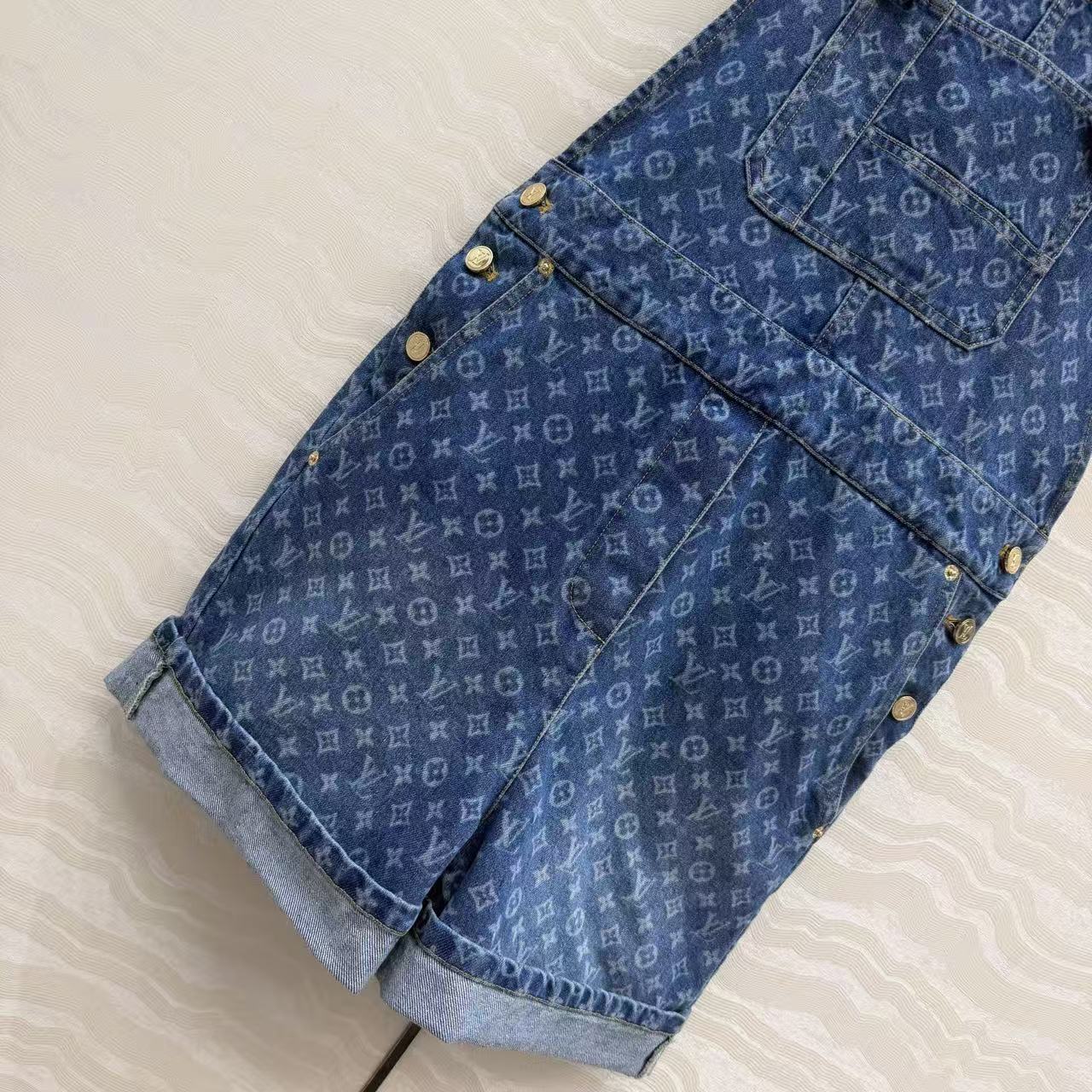 26SS Denim Overalls