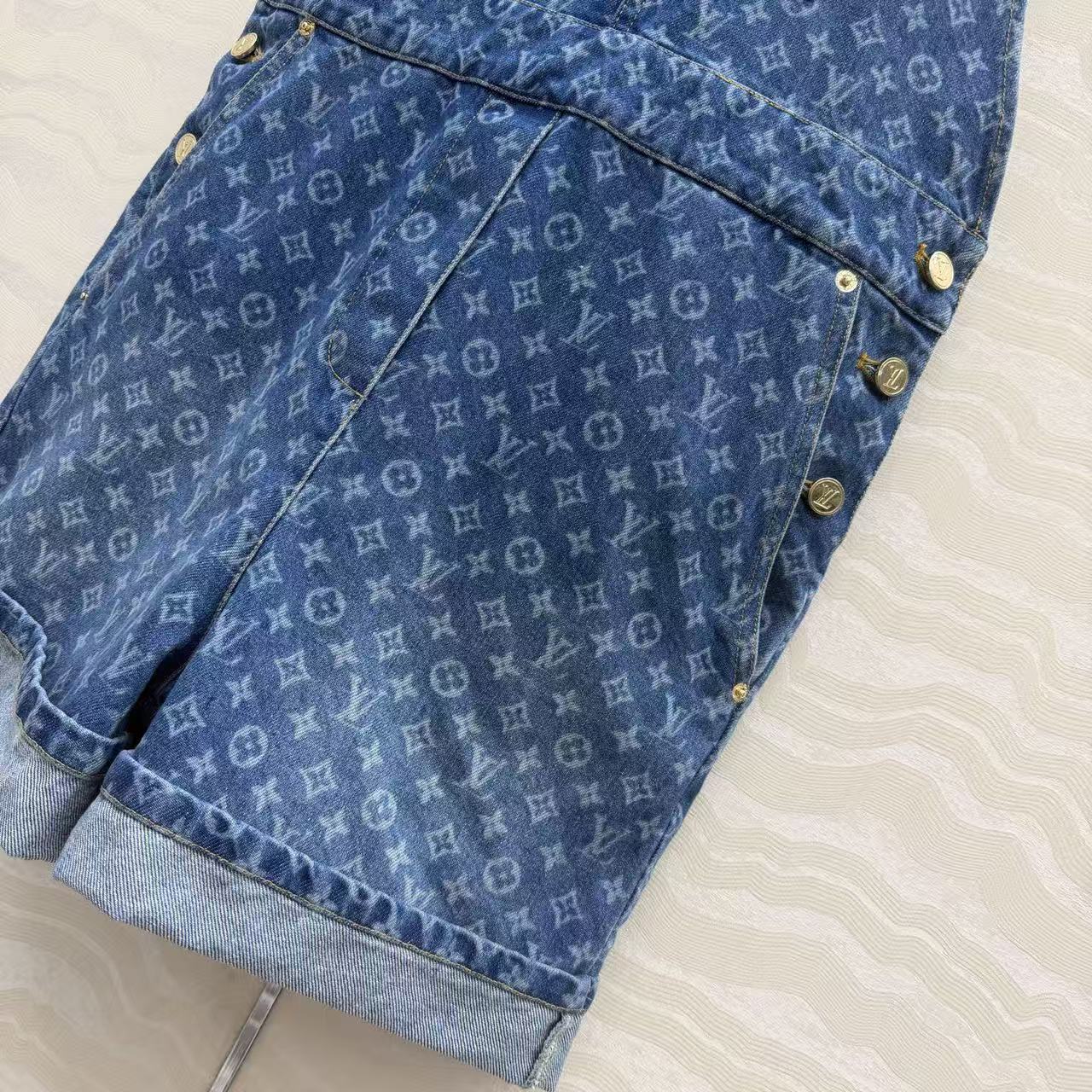 26SS Denim Overalls