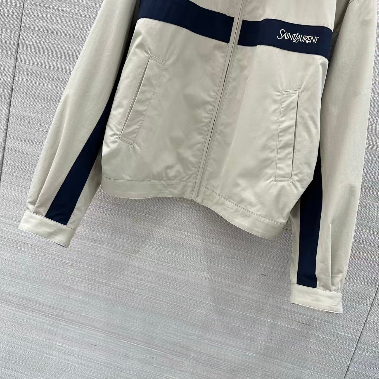 26SS Khaki and Black Patchwork Jacket