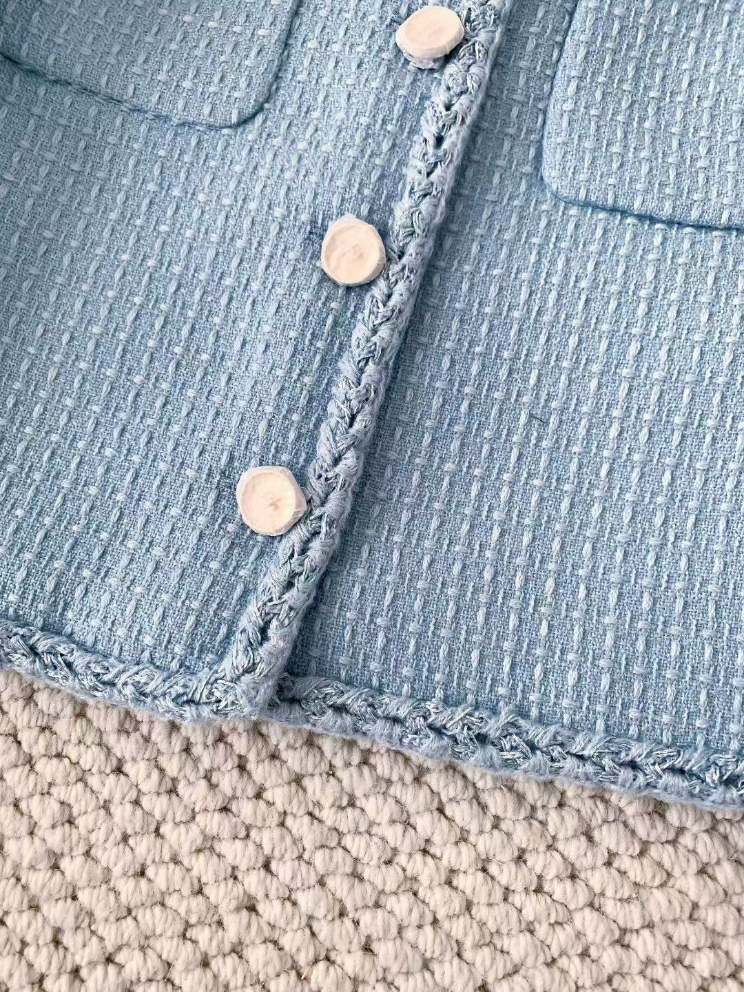 26ss light blue collared coat