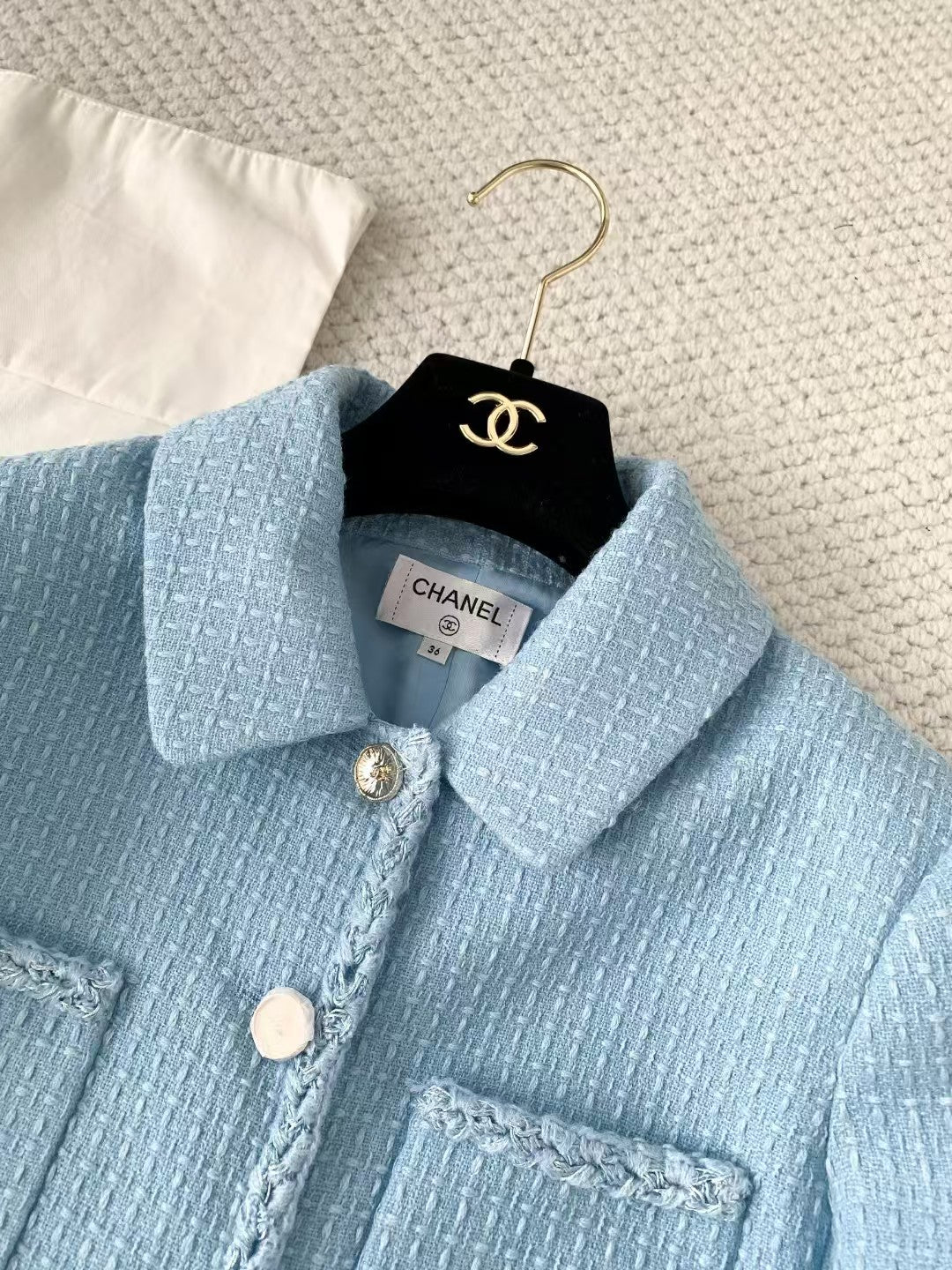26ss light blue collared coat