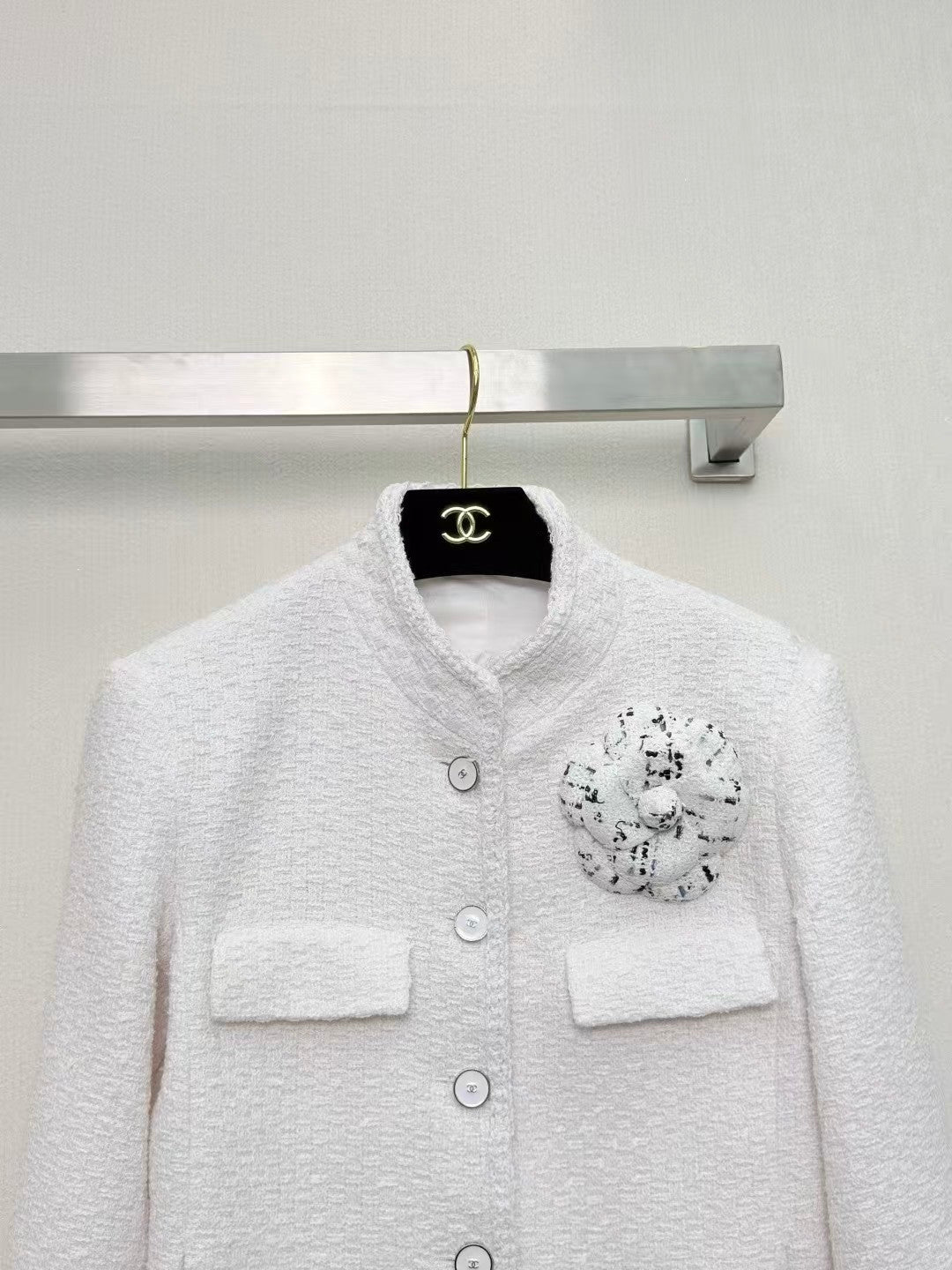 26SS White Tweed Jacket