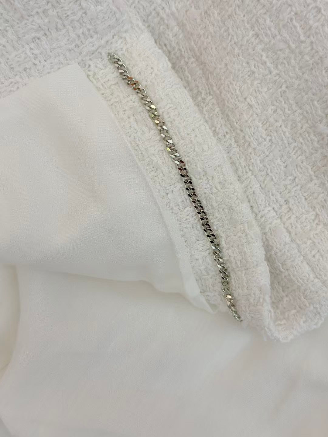 26SS White Tweed Jacket