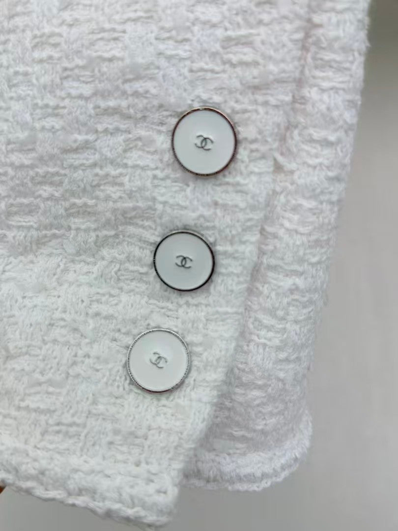 26SS White Tweed Jacket