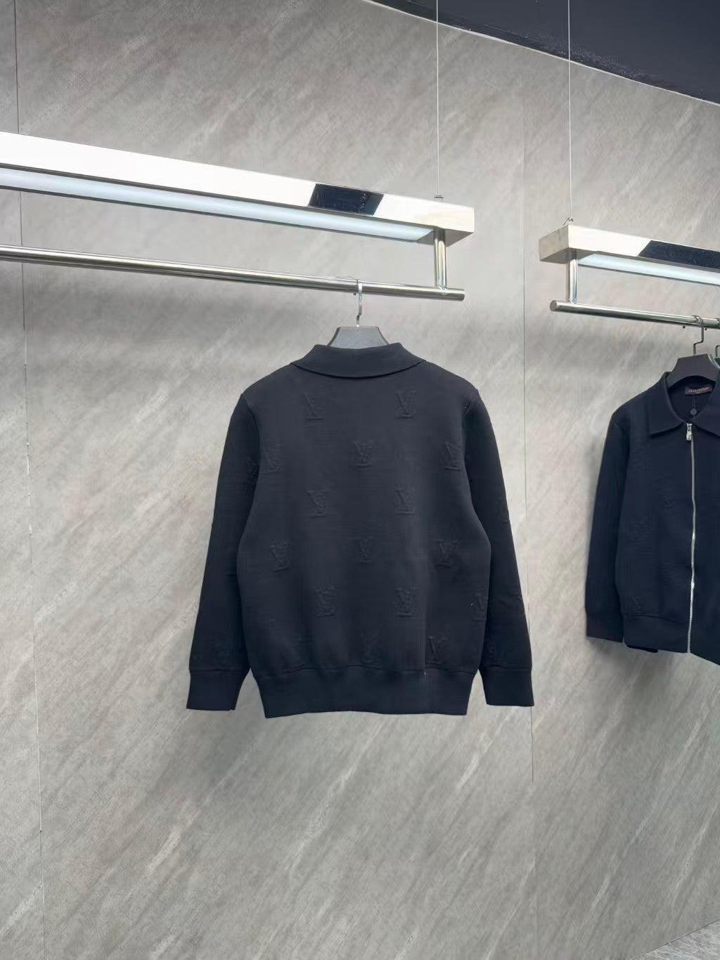 26SS Embossed Zipper Jacket