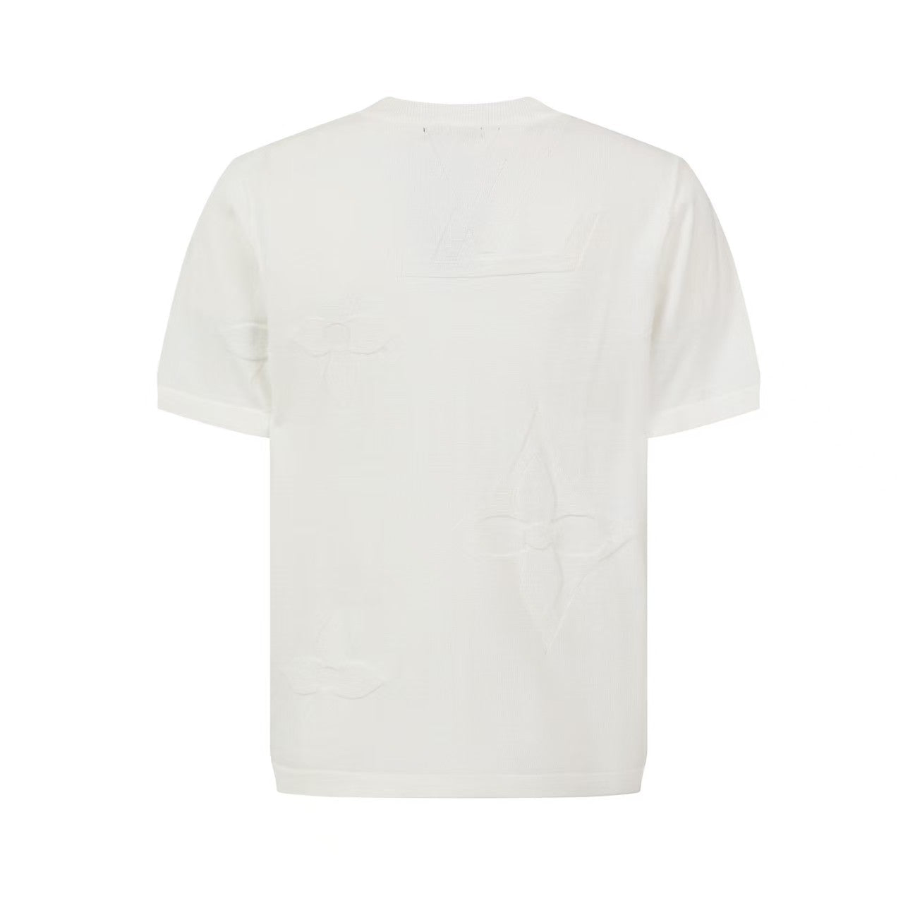 26SS Intarsia Knit Crew Neck T-Shirt