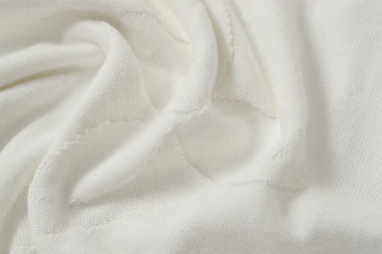 26SS Intarsia Knit Crew Neck T-Shirt