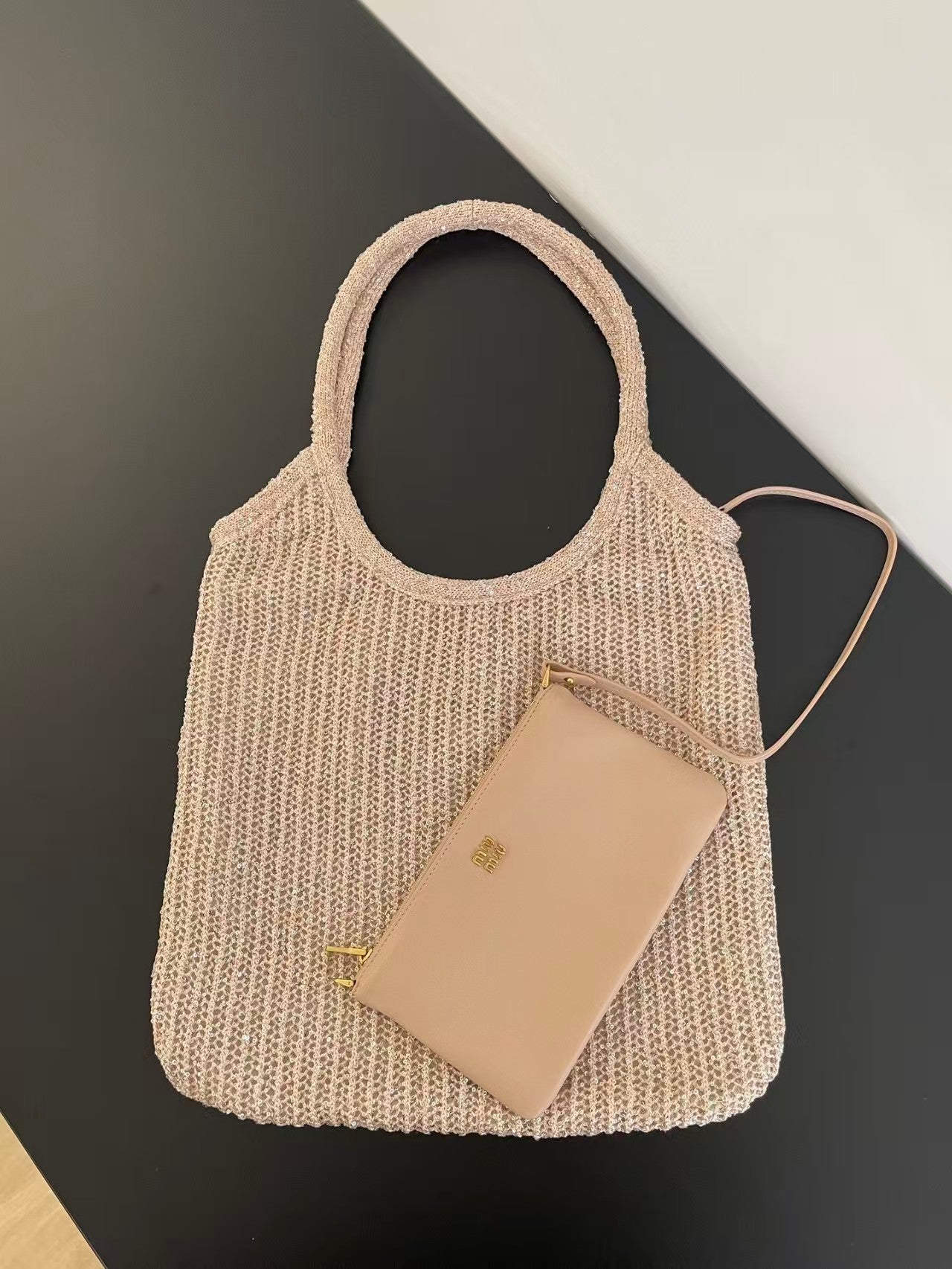 New Sequin Mesh Bag