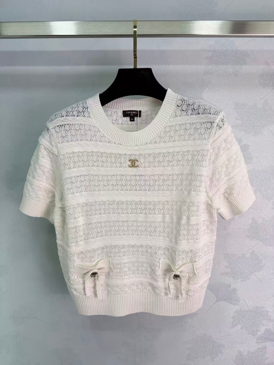 26SS Crewneck Short-Sleeve Knit
