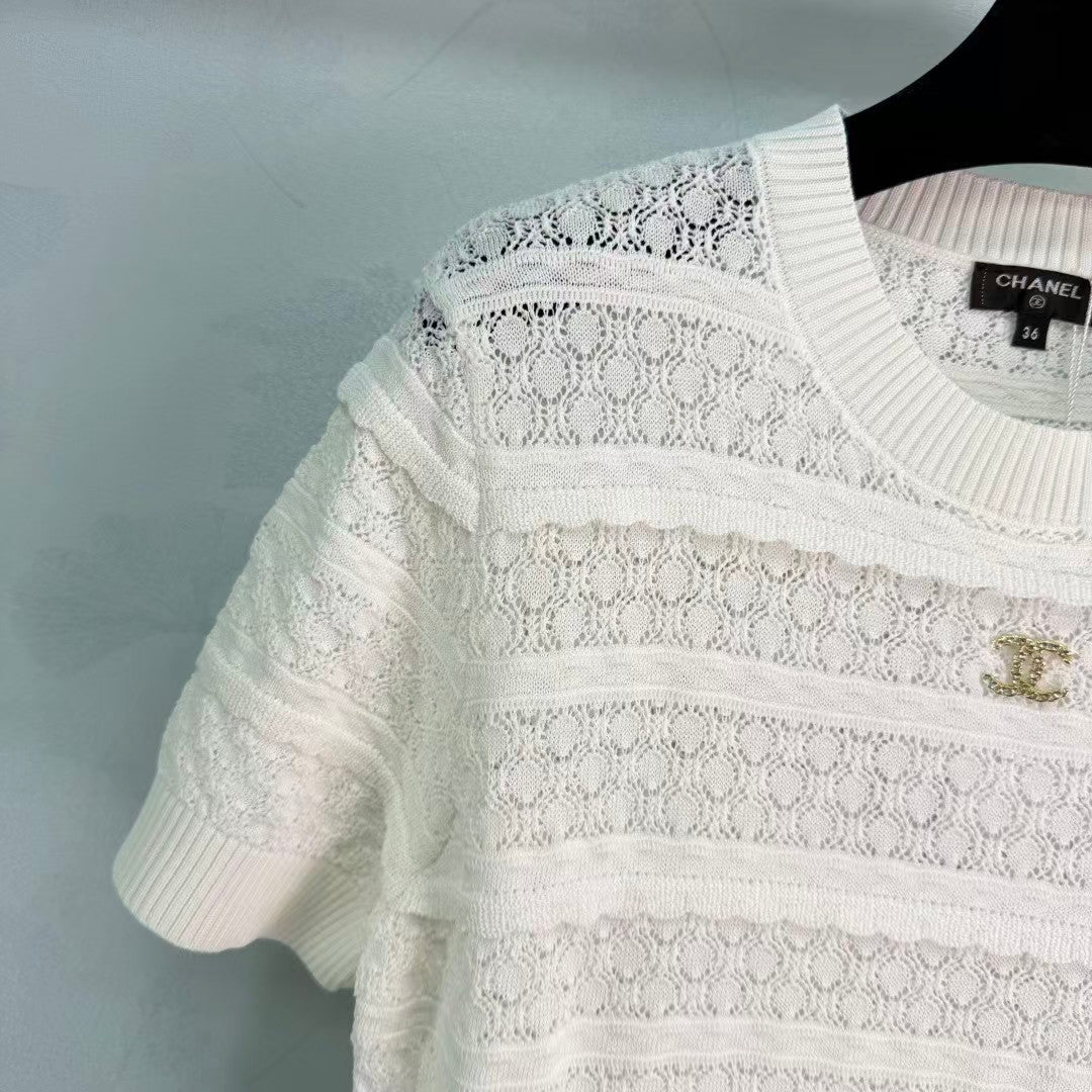 26SS Crewneck Short-Sleeve Knit